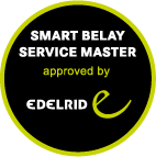 Smart belay service master, edelrid logo.